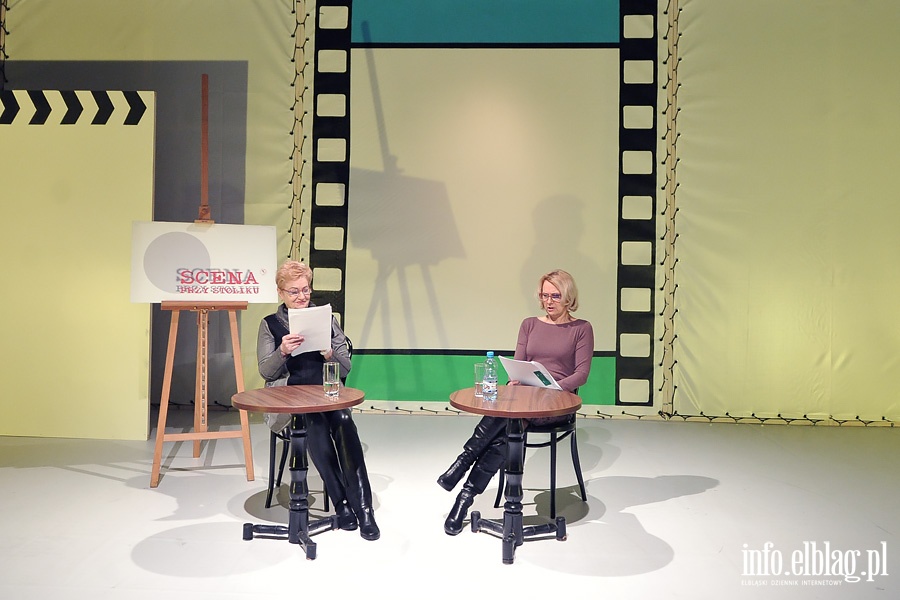 Spekatkl z cyklu Scena przy stoliku, pt. "Kim Pani jest?" w obsadzie - Astrid Keller - Beata Przewłocka i  Elizabeth Henckel - Maria Makowska- Franceson   , fot. 6