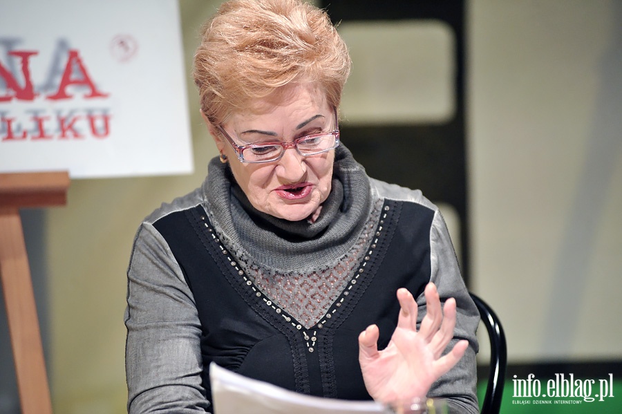 Spekatkl z cyklu Scena przy stoliku, pt. "Kim Pani jest?" w obsadzie - Astrid Keller - Beata Przewłocka i  Elizabeth Henckel - Maria Makowska- Franceson   , fot. 8