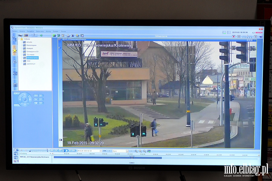 Pokój monitoringu w Komendzie Miejskiej Policji na ul.Królewieckiej, fot. 10