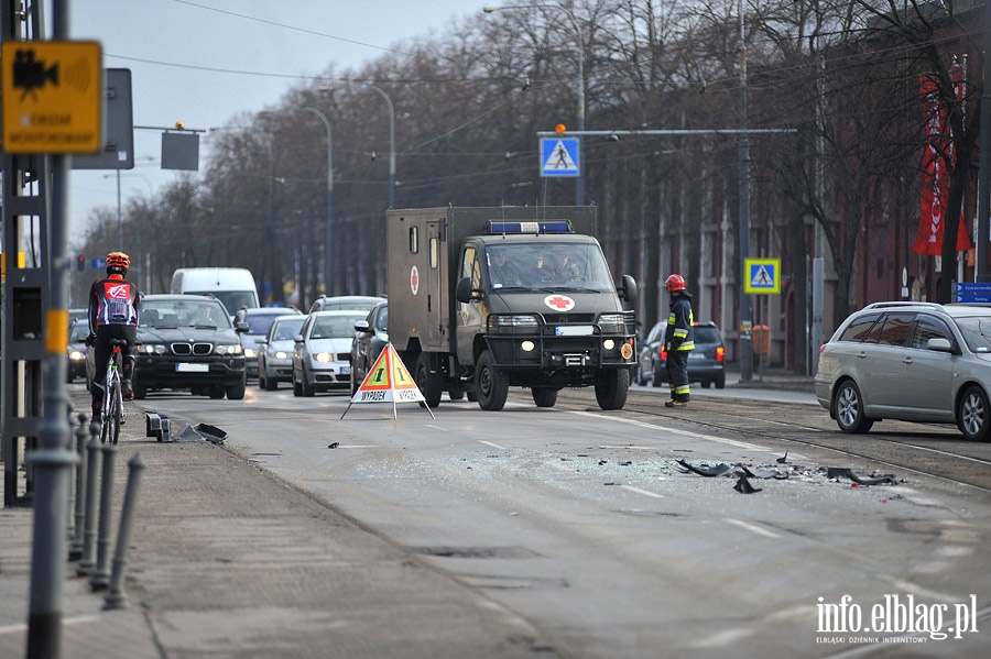 Wypadek na al.Grunwaldzkiej, fot. 1