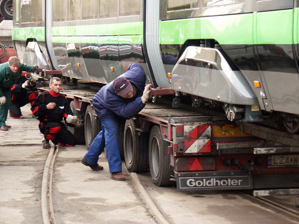 Przyjazd pierwszego z szeciu nowych tramwajw, fot. 6