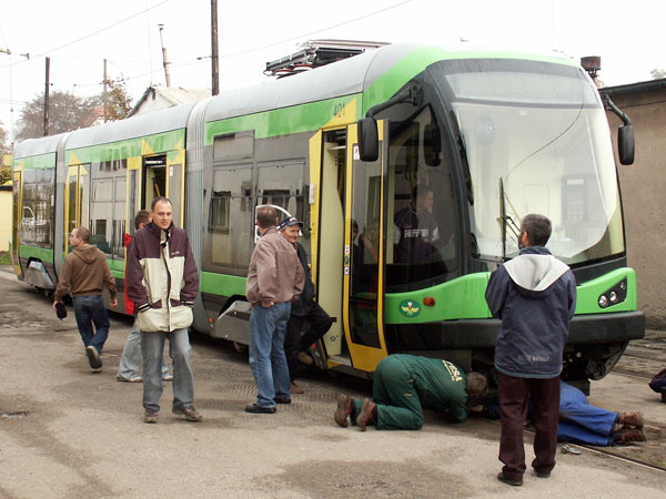 Przyjazd pierwszego z szeciu nowych tramwajw, fot. 7