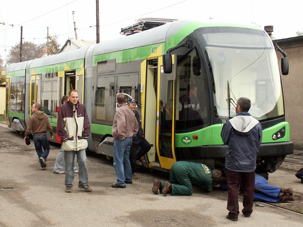 Przyjazd pierwszego z sześciu nowych tramwajów, fot. 7