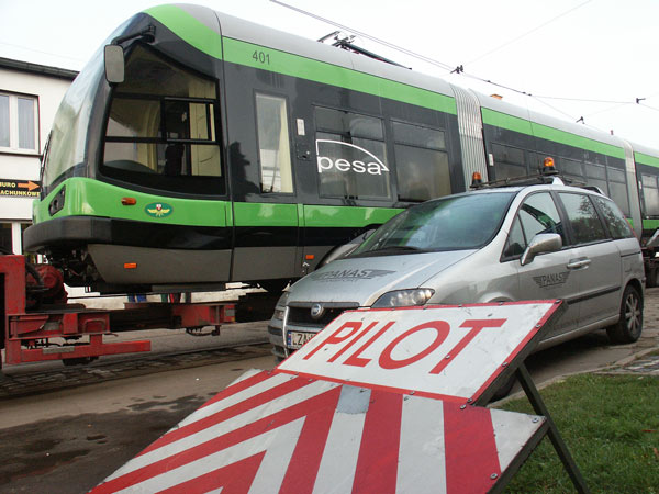 Przyjazd pierwszego z szeciu nowych tramwajw, fot. 10