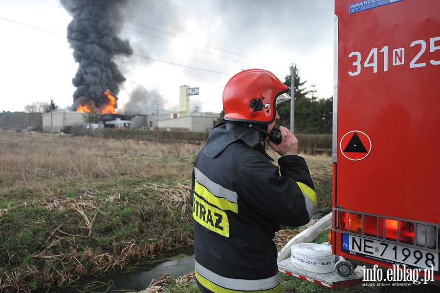 Raczki Elblskie - poar zakadu produkcji wiec RAK, fot. 19