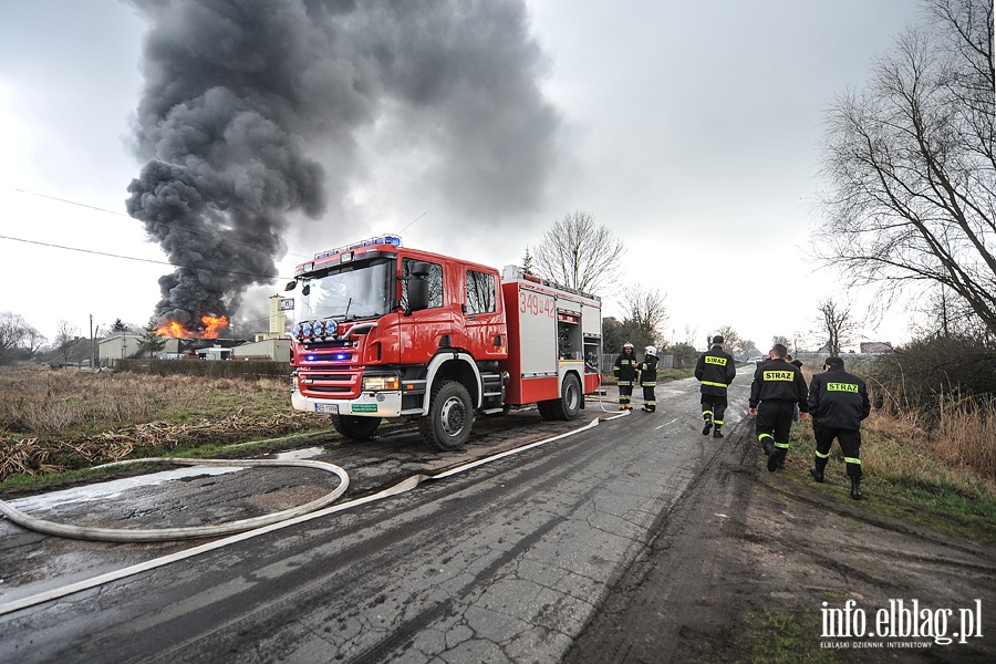 Raczki Elblskie - poar zakadu produkcji wiec RAK, fot. 21