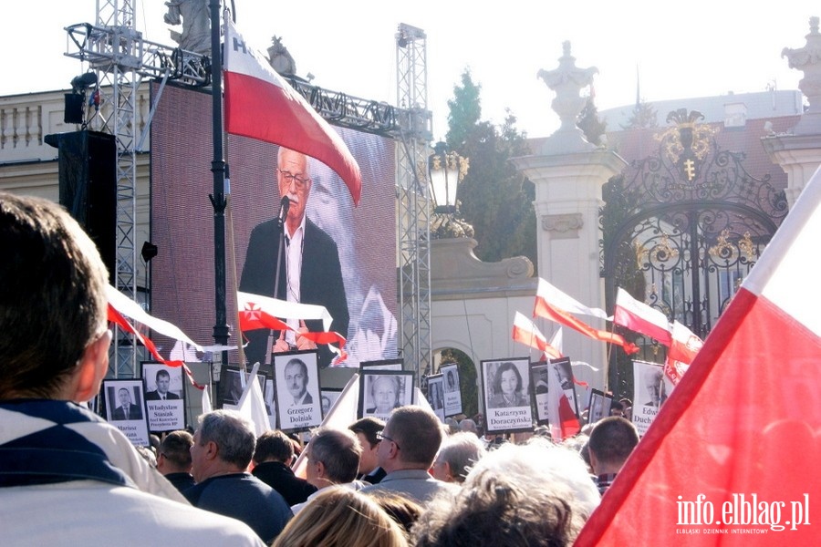 Obchody pitej rocznicy katastrofy smoleskiej w Warszawie, fot. 6