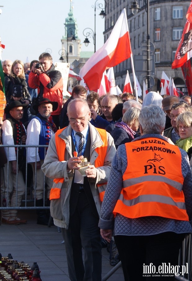 Obchody pitej rocznicy katastrofy smoleskiej w Warszawie, fot. 19