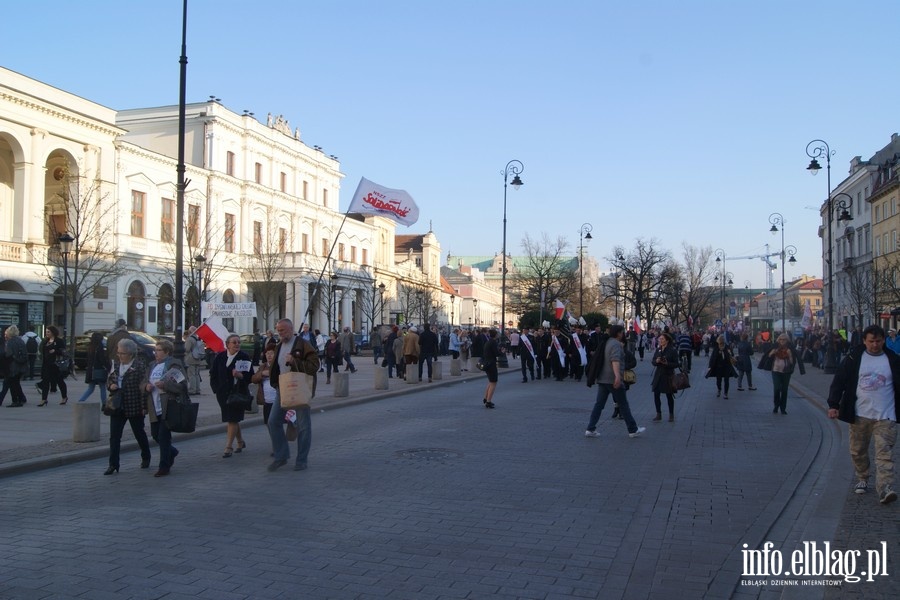 Obchody pitej rocznicy katastrofy smoleskiej w Warszawie, fot. 28