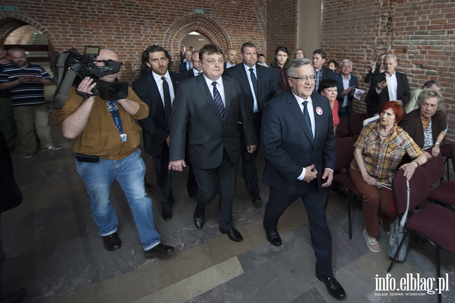 Prezydent Bronisaw Komorowski w Elblgu, fot. 17