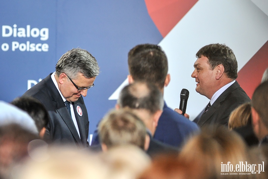 Prezydent Bronisaw Komorowski w Elblgu, fot. 48