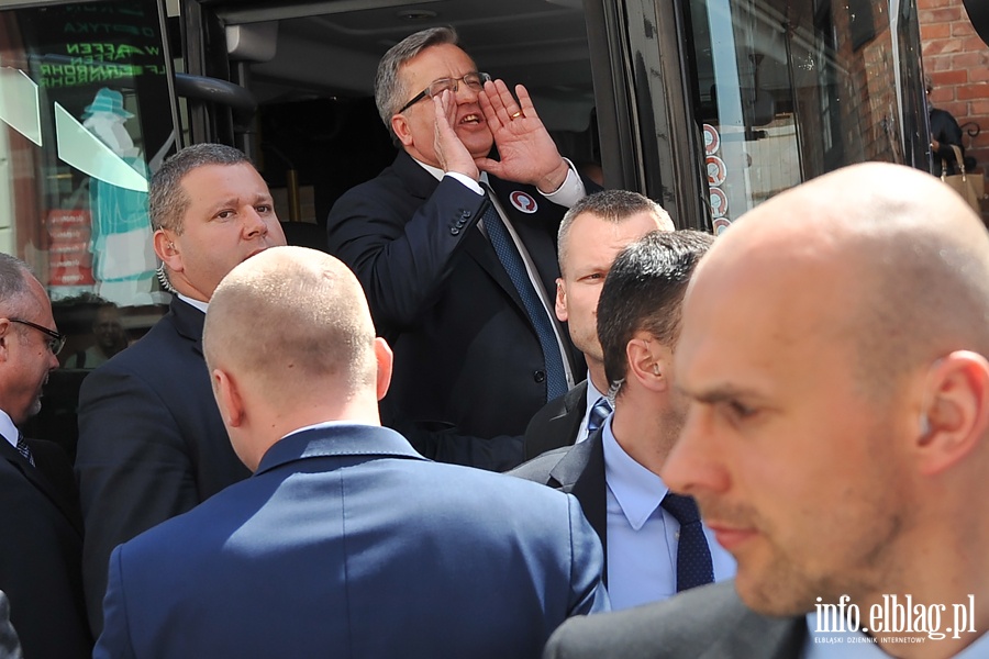 Prezydent Bronisaw Komorowski w Elblgu, fot. 50