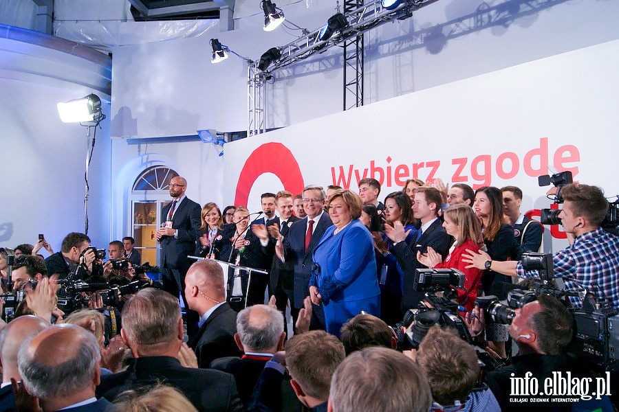 Wieczór wyborczy w sztabie Bronisława Komorowskiego, fot. 24