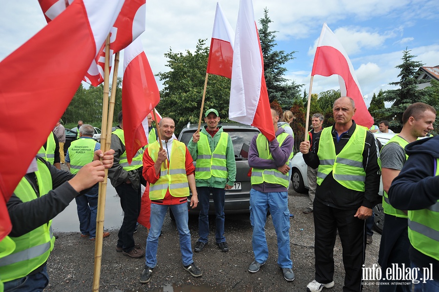 Blokada drogi NR 7. Protest rybakw, fot. 7