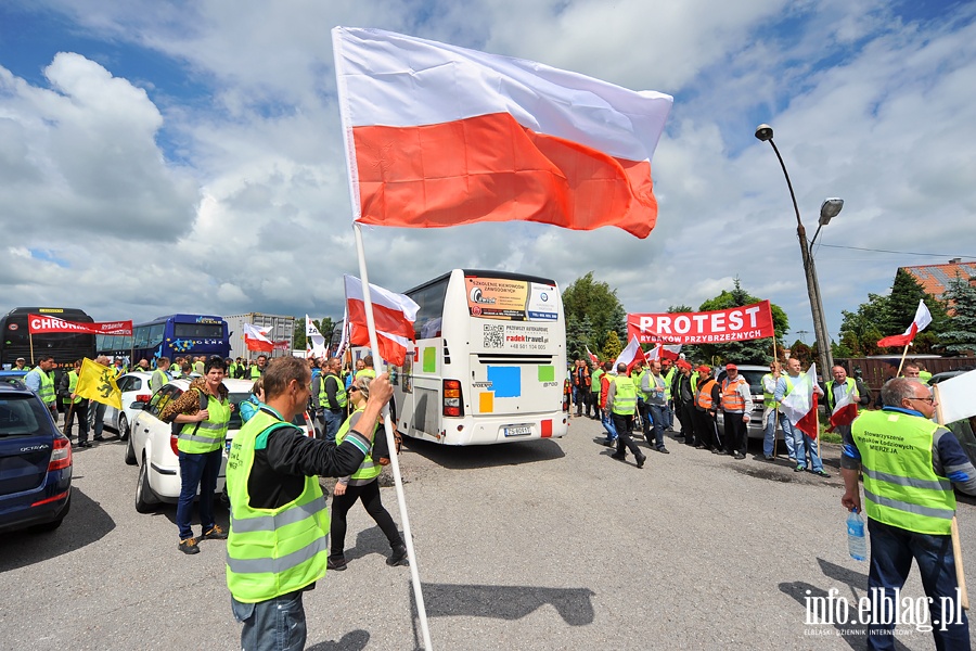 Blokada drogi NR 7. Protest rybakw, fot. 16