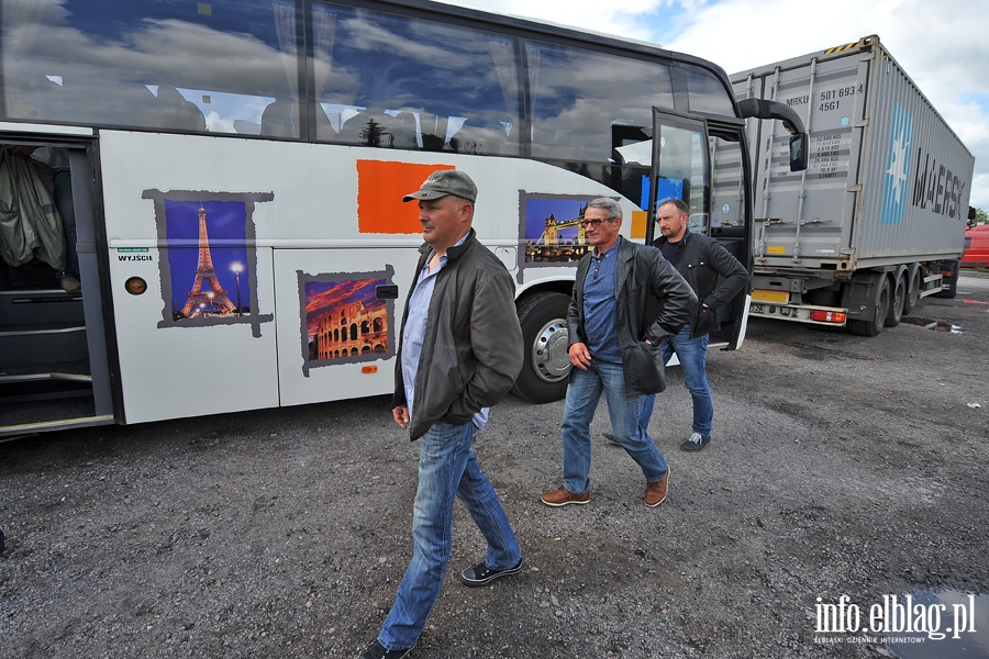 Blokada drogi NR 7. Protest rybakw, fot. 18