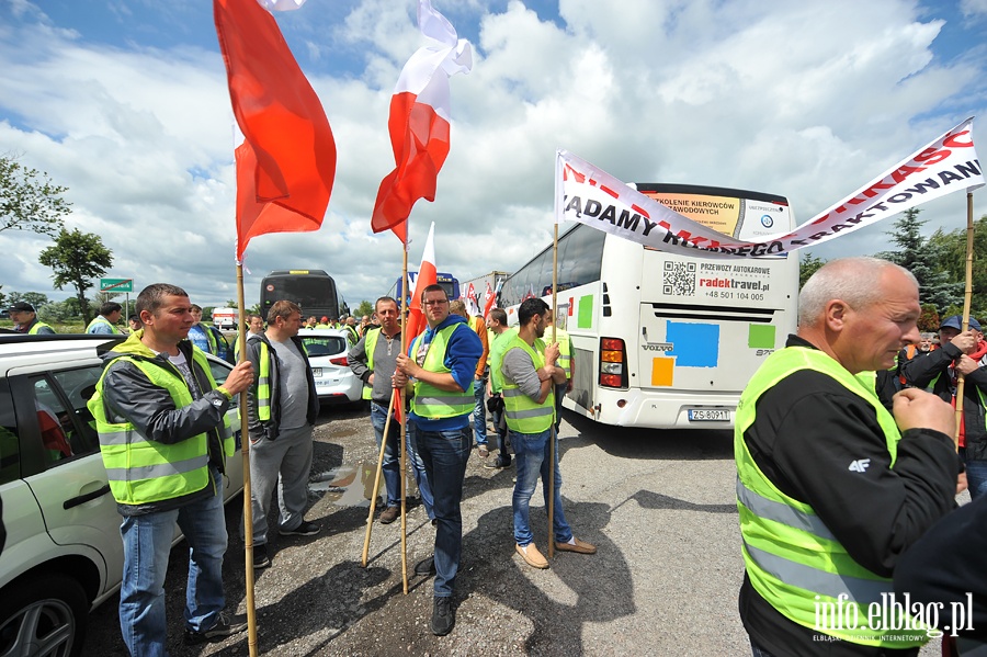 Blokada drogi NR 7. Protest rybakw, fot. 19