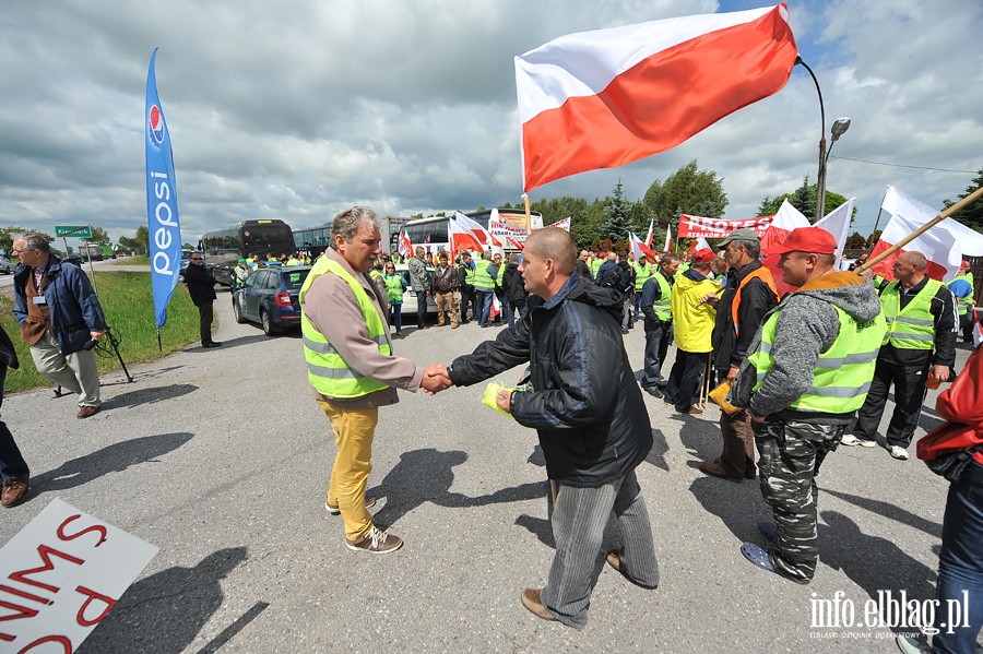 Blokada drogi NR 7. Protest rybakw, fot. 20