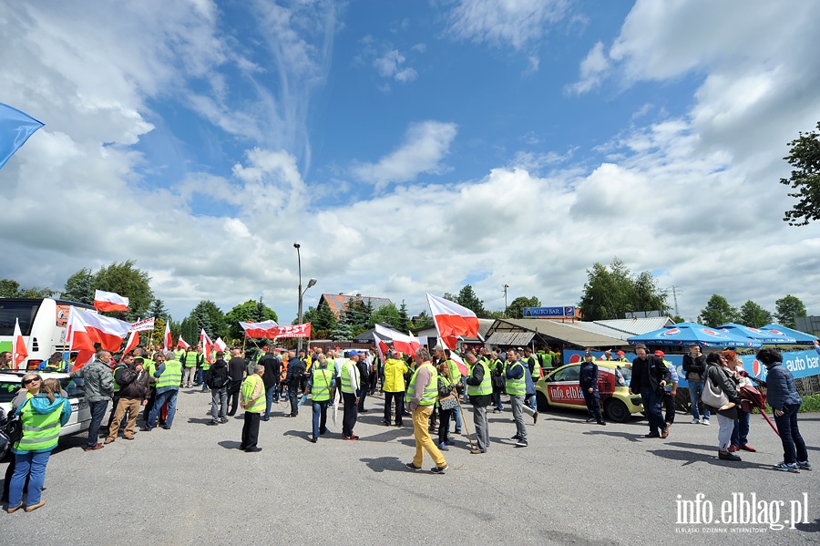 Blokada drogi NR 7. Protest rybakw, fot. 21