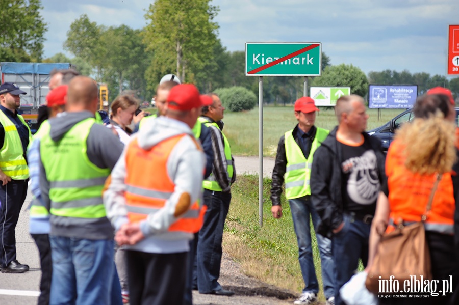 Blokada drogi NR 7. Protest rybakw, fot. 24