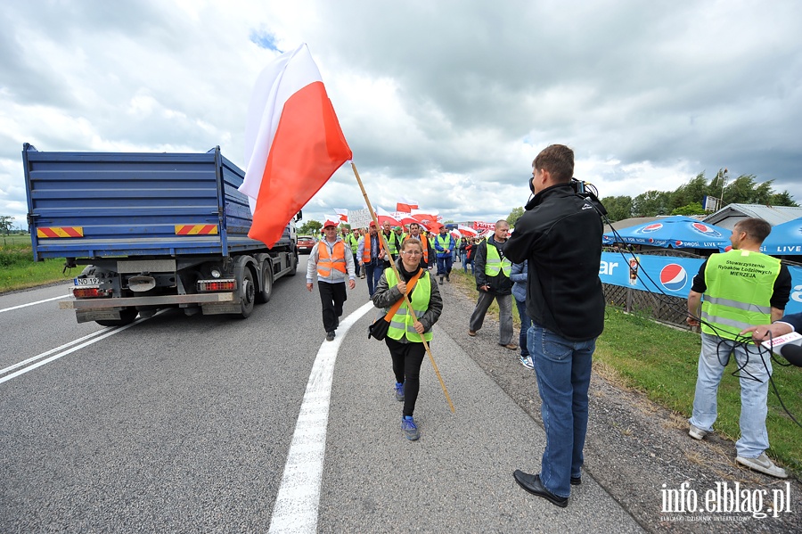 Blokada drogi NR 7. Protest rybakw, fot. 25