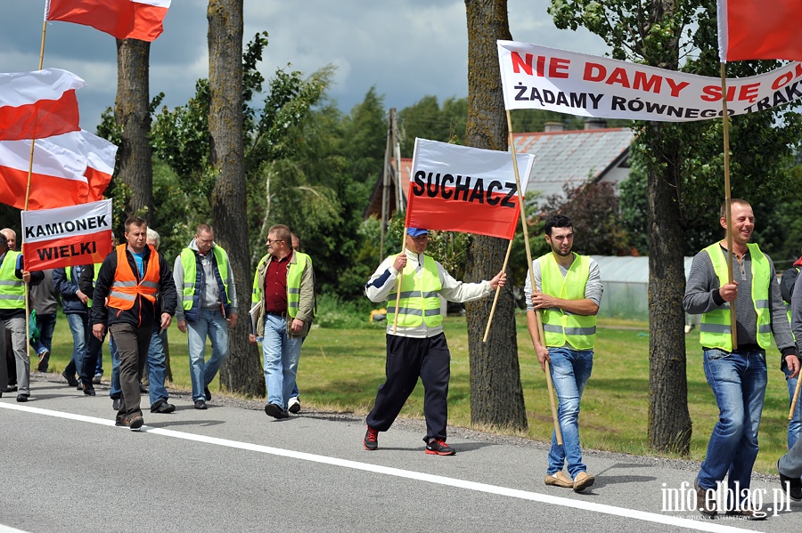 Blokada drogi NR 7. Protest rybakw, fot. 28