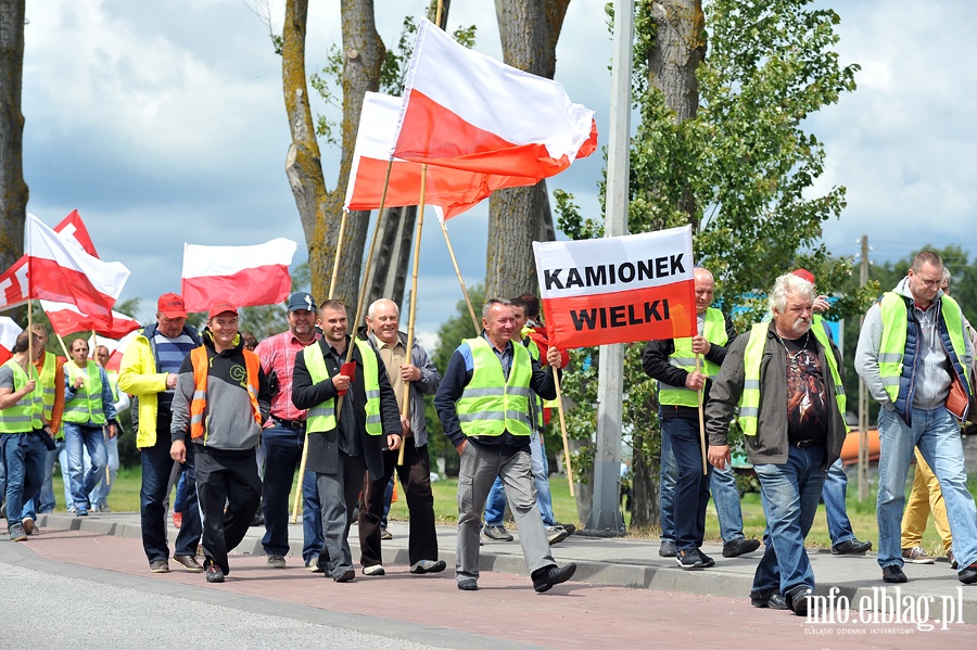 Blokada drogi NR 7. Protest rybakw, fot. 30