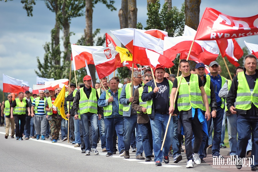 Blokada drogi NR 7. Protest rybakw, fot. 31