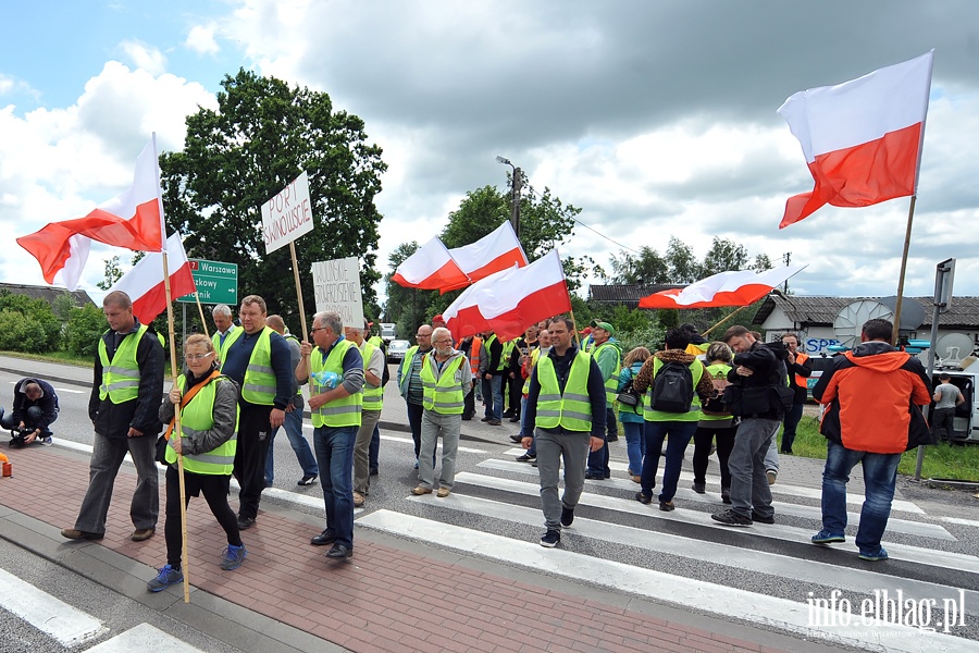 Blokada drogi NR 7. Protest rybakw, fot. 33