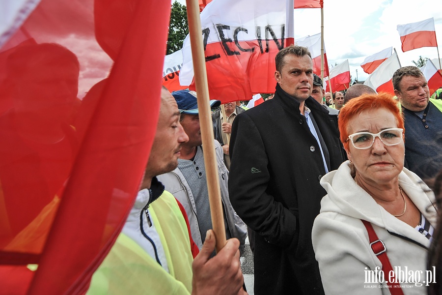 Blokada drogi NR 7. Protest rybakw, fot. 42