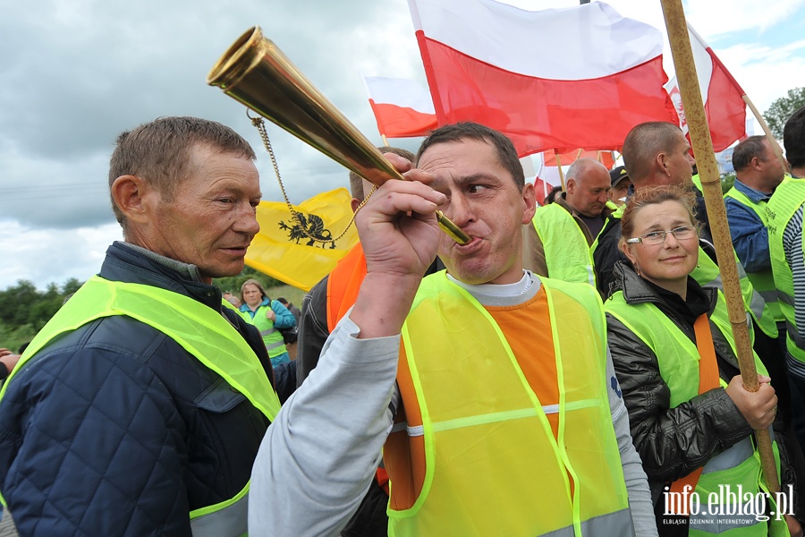 Blokada drogi NR 7. Protest rybakw, fot. 46