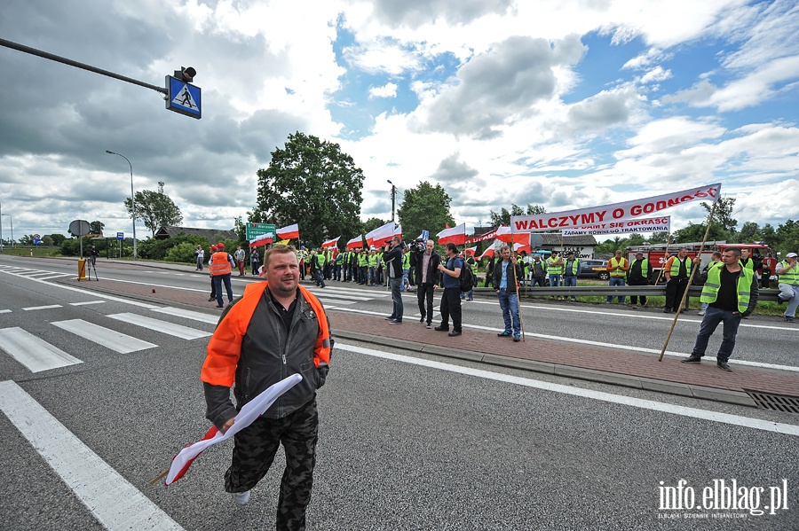 Blokada drogi NR 7. Protest rybakw, fot. 49