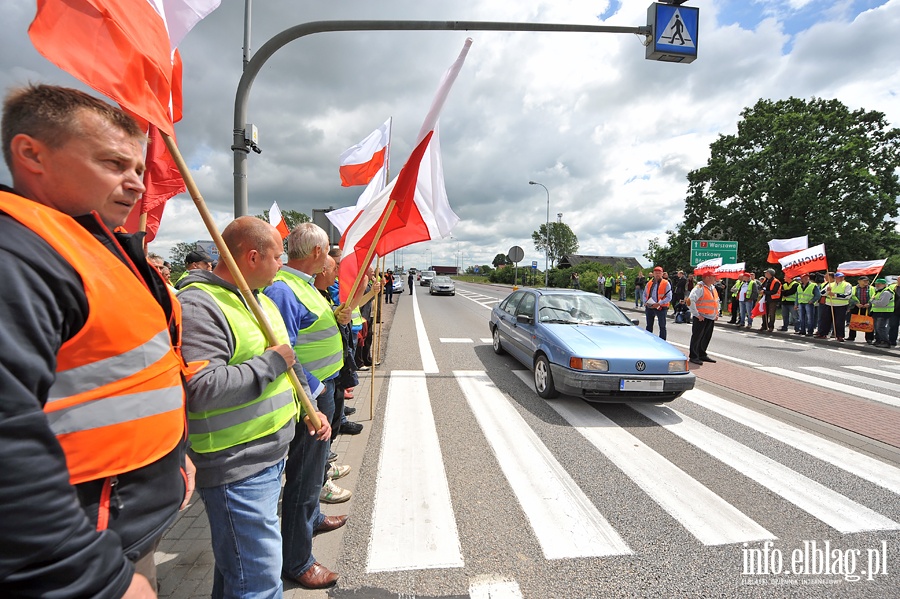 Blokada drogi NR 7. Protest rybakw, fot. 51