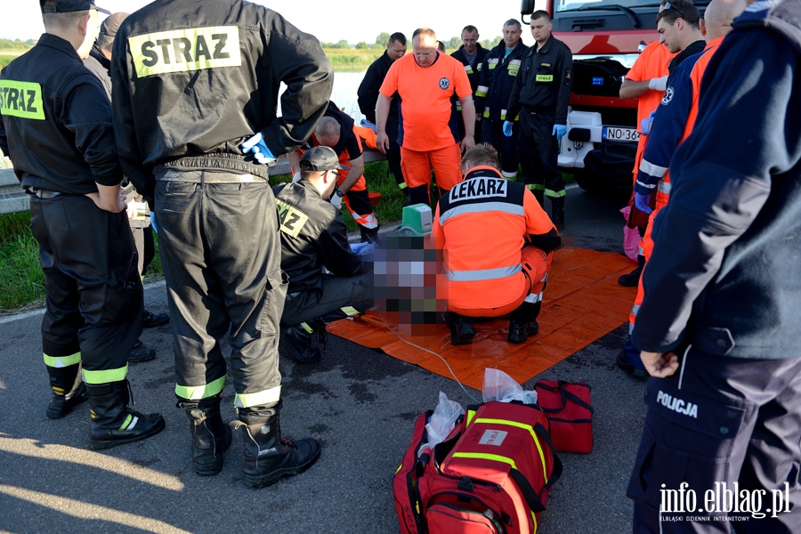 Tragedia w Kępie Rybackiej. W rzece Nogat utonął wędkarz, fot. 4