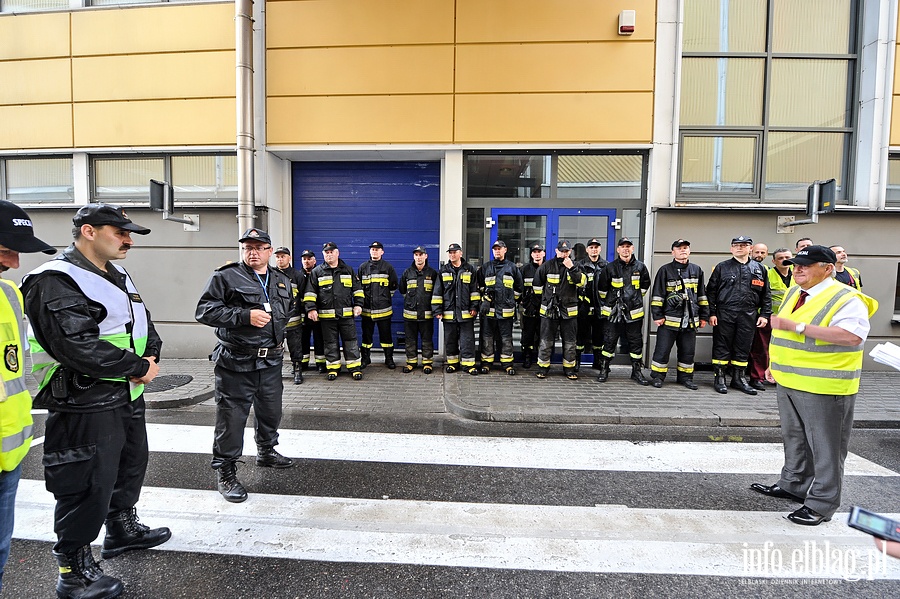 Wyciek amoniaku w browarze - wiczenia Jednostek Stray Poarnej, fot. 72