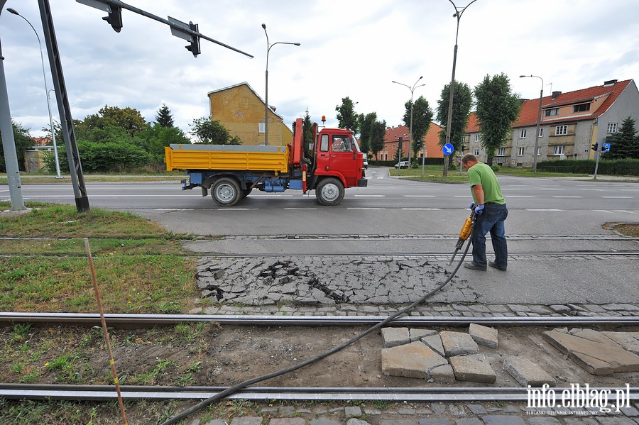 Budowa drogi dojazdowej do Lidla przy ul. Dbowej, fot. 20