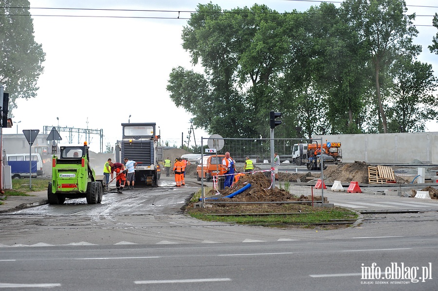 Budowa drogi dojazdowej do Lidla przy ul. Dbowej, fot. 27