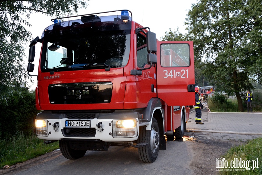 Wadysawowo: poar w hali firmy Auto Czci Korku. Pi zastpw straakw w akcji, fot. 12