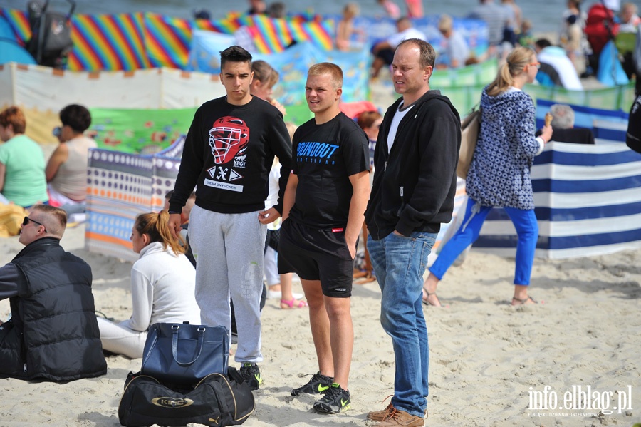 Pierwszy dzień Mistrzostw Krajów Nadbałtyckich na plaży w Krynicy Morskiaj, fot. 20