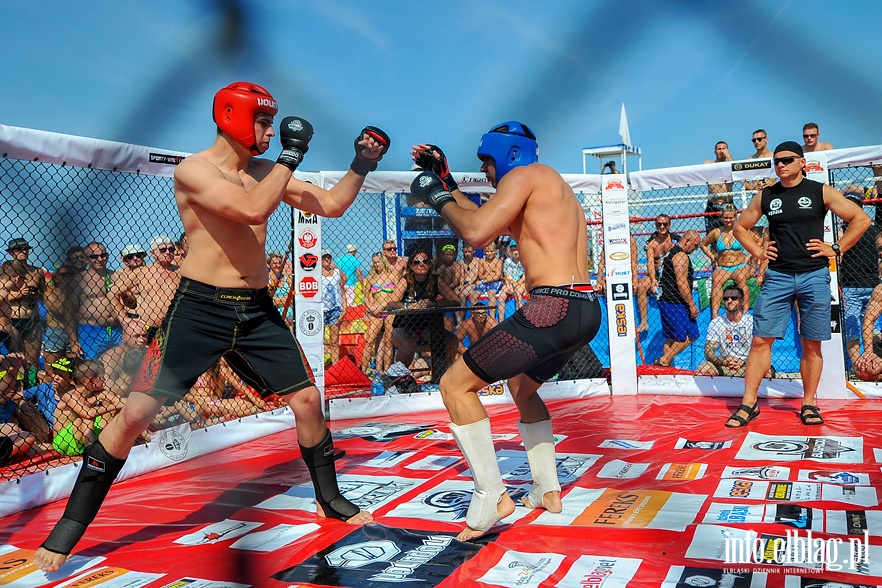 Drugi dzień Mistrzostw Krajów Nadbałtyckich w MMA na plaży w Krynicy Morskiaj, fot. 41