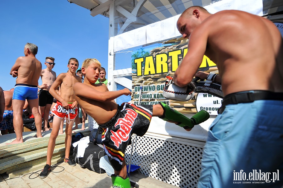 Drugi dzień Mistrzostw Krajów Nadbałtyckich w MMA na plaży w Krynicy Morskiaj, fot. 72