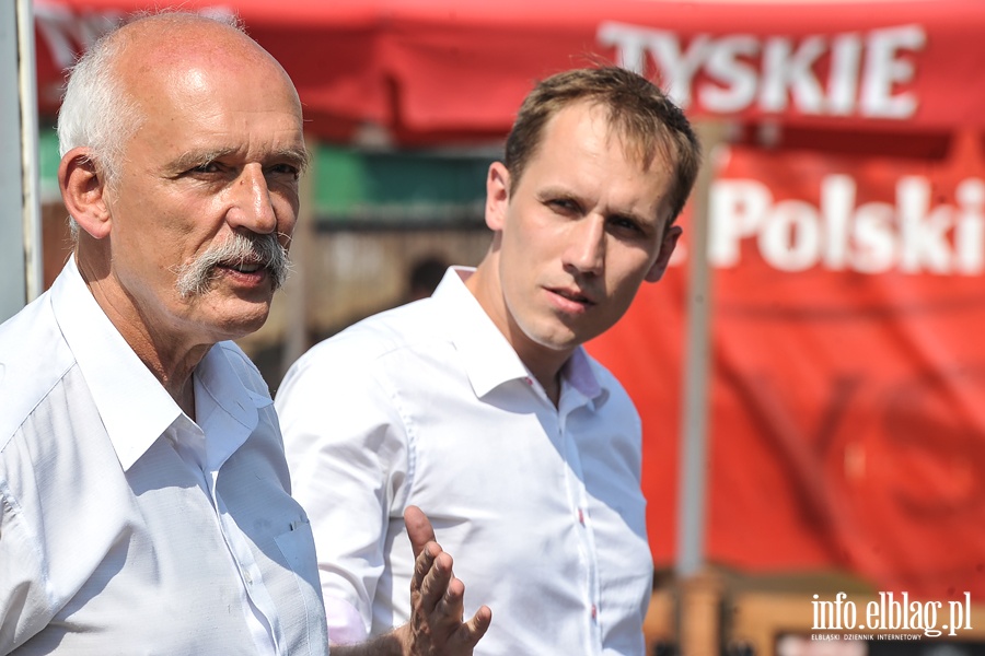 Korwin Mikke w Elblgu usmay jajecznic, fot. 7