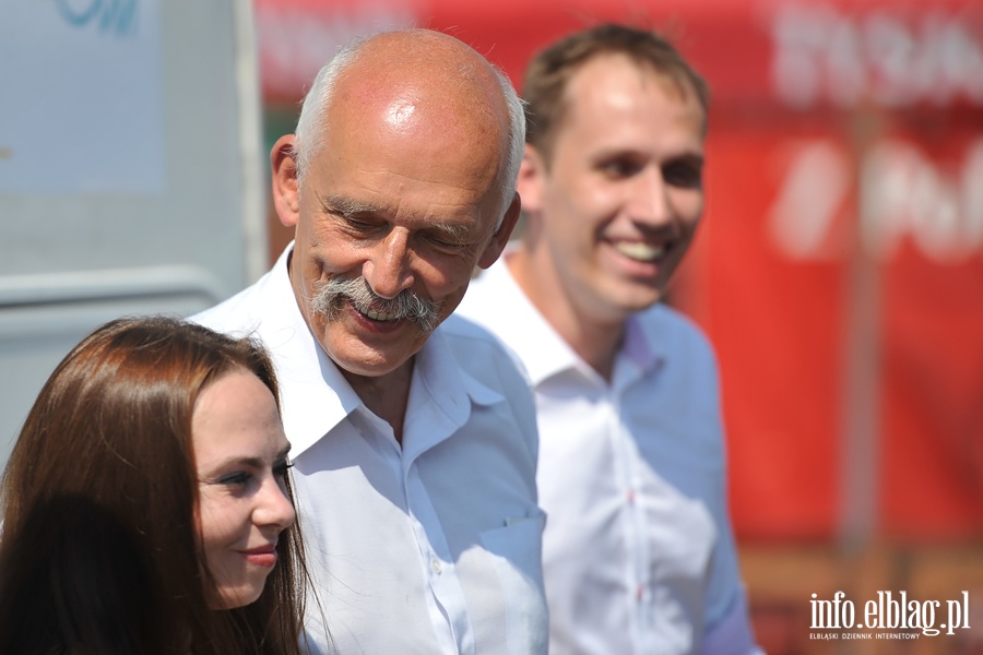 Korwin Mikke w Elblgu usmay jajecznic, fot. 8