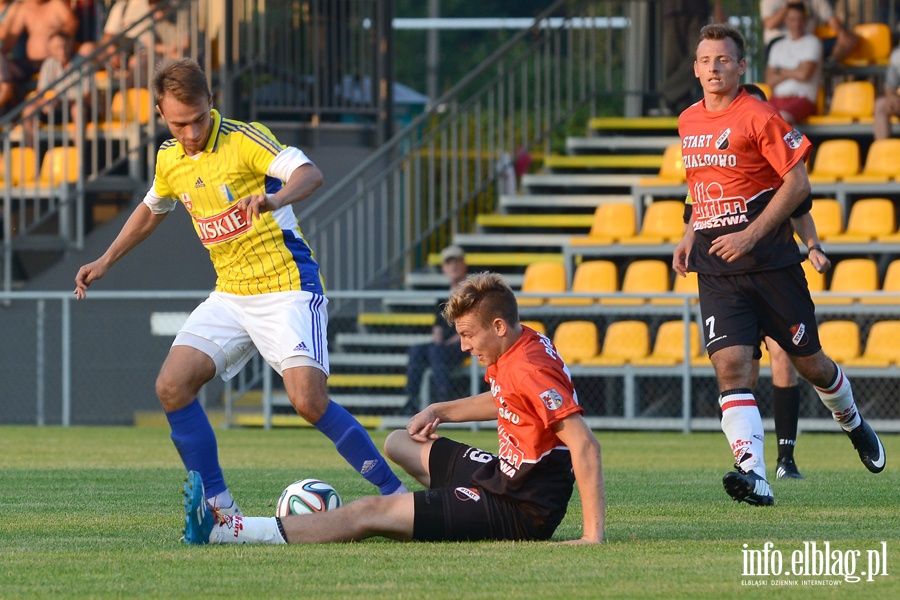 Pierwszy krok do II ligi zrobiony. Olimpia Elblg pewnie pokonaa Start Dziadowo, fot. 64