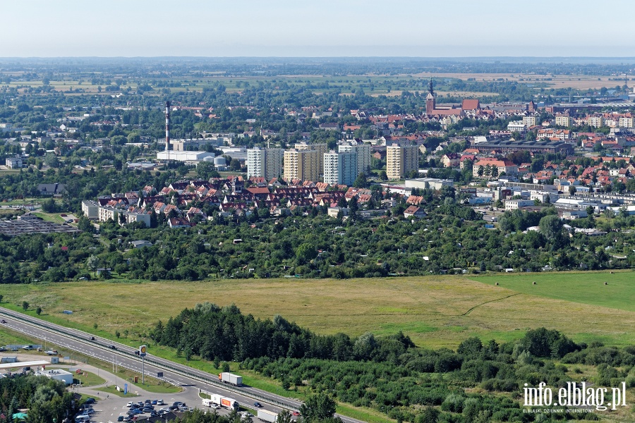 Elbląg z lotu ptaka - sierpień 2015, fot. 6