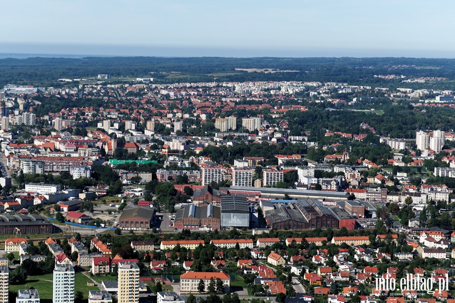 Elbląg z lotu ptaka - sierpień 2015, fot. 12