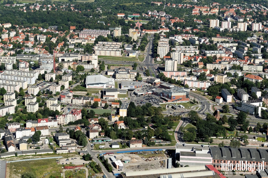 Elblg z lotu ptaka - sierpie 2015, fot. 48