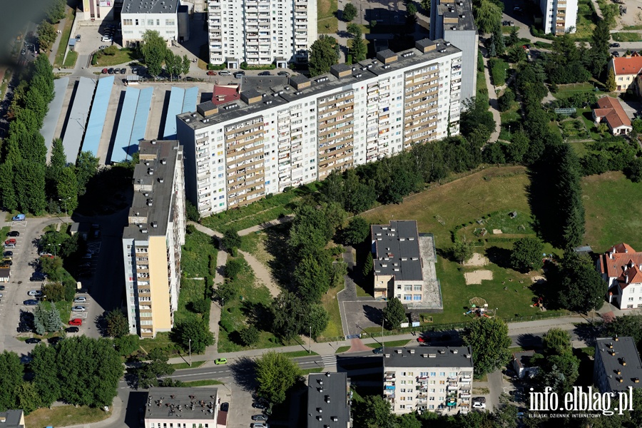 Elblg z lotu ptaka - sierpie 2015, fot. 59