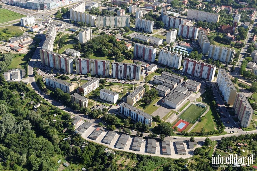 Elbląg z lotu ptaka - sierpień 2015, fot. 64