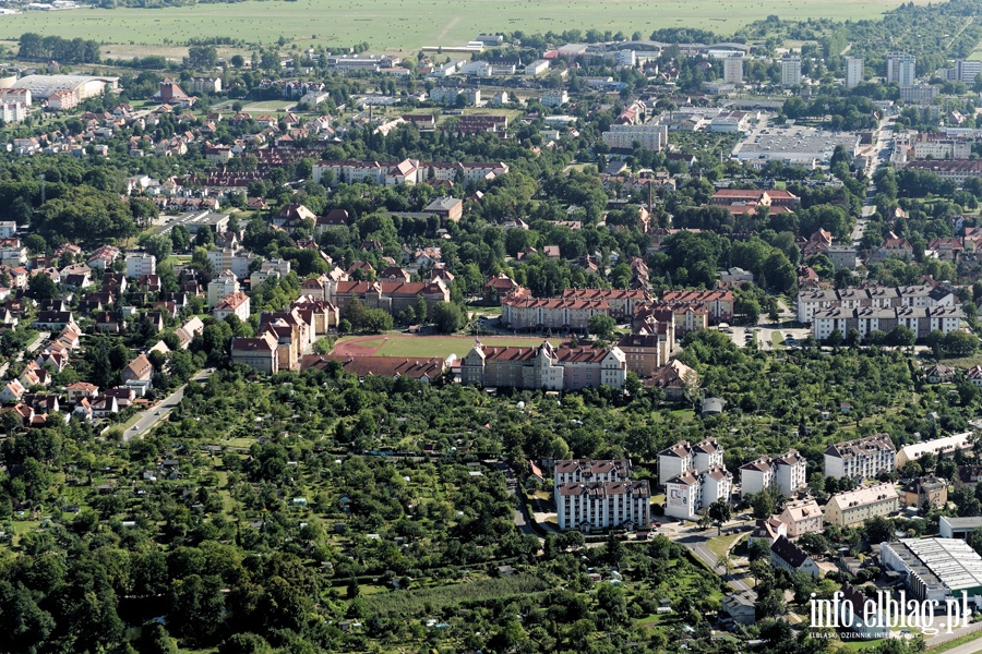 Elbląg z lotu ptaka - sierpień 2015, fot. 122